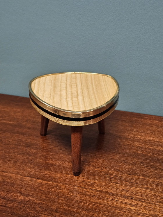 Image 1 of Mini Vintage Plant Table Small Table Side Table Cactus Windowsill