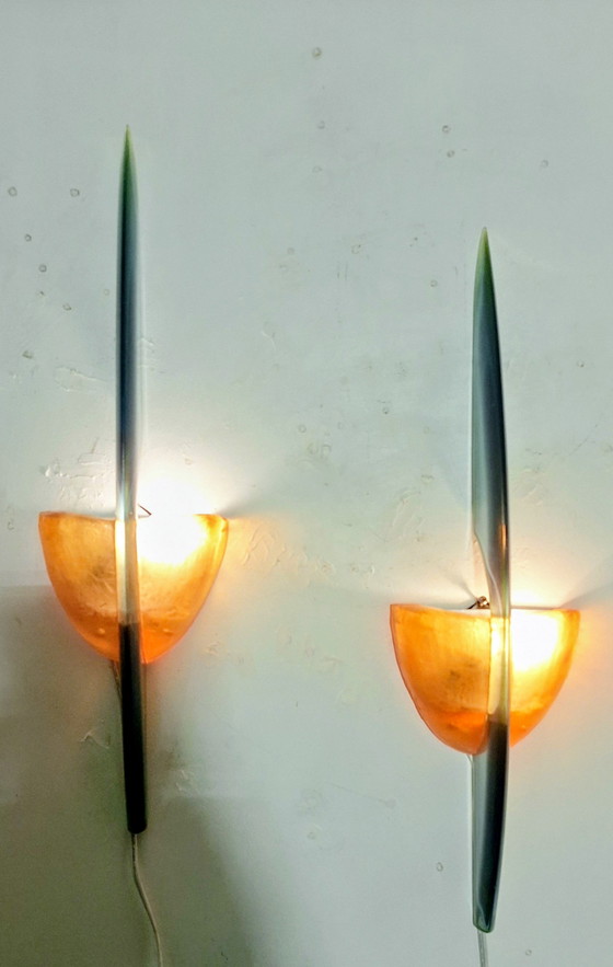 Image 1 of Steve Zoller fiberglass wall lamp from the 90s