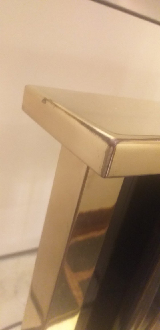 Image 1 of Modernist 1970s brass table lamp