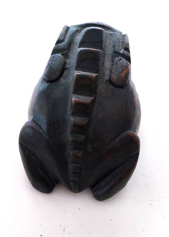 Wooden frog instrument, dark brown, Decorative Objects (photo 3 of 5)