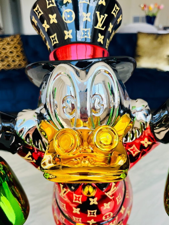 Scultura di Paperon de' Paperoni Pop Art Statua di lusso con champagne Vuitton Unica – Sculture, Fiberglass (photo 9 of 11)