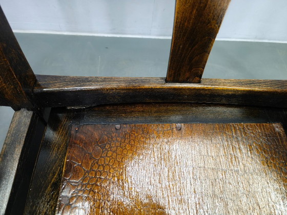 Image 1 of Rares bancs de cinéma en bois de hêtre tchécoslovaques des années 1920