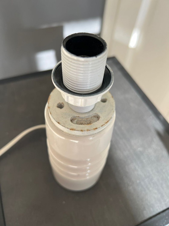 Image 1 of Zeldzame vintage CGEC keramische industriële lamp (1961) – 1,3 kg, uniek design