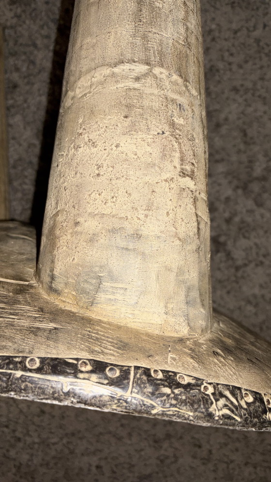 Image 1 of Tabouret Senoufo vintage, en bois, Afrique