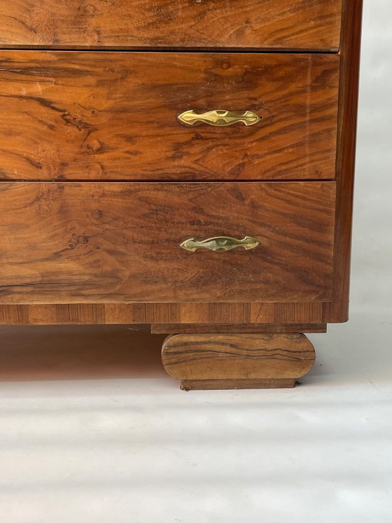 Art Deco ladekast – Ladekasten, Wood, Brass (photo 3 of 8)