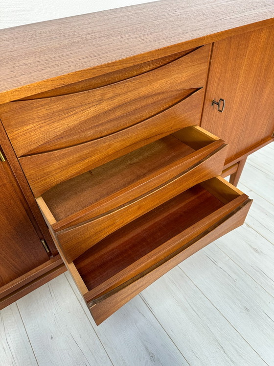 Image 1 of 1960s Vintage Large Minimalistic Mid-Century Teak Sideboard