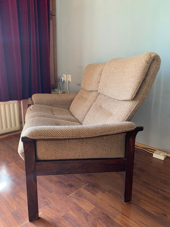Set relax G Möbel: raro divano a due posti e poltrona – Zona salotto, Tessile, Legno (photo 5 of 22)