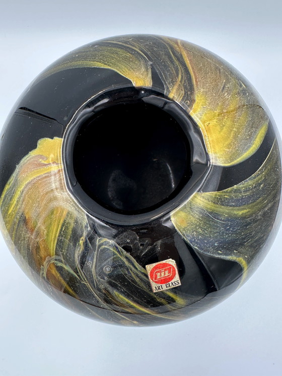 Image 1 of Grande vaso in vetro artistico Iwatsu soffiato a bocca, Giappone