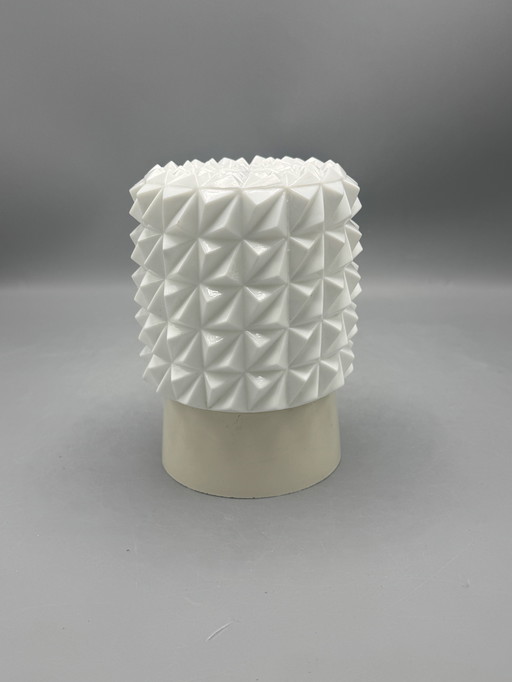 Stylish mid-century corodex ceiling lamp with a sculptural structure