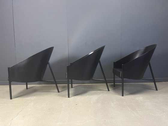Image 1 of Set di 3 sedie vintage Pratfall di Philippe Starck per Driade, 1982