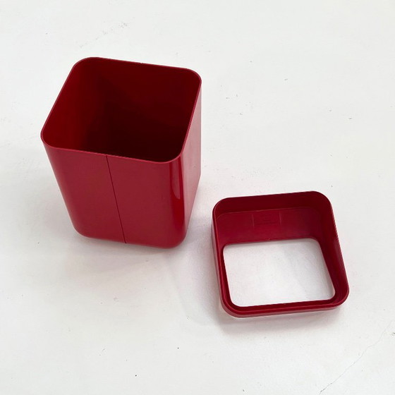 Image 1 of Roter Regenschirmhalter oder Papierkorb von Makio Hasuike für Gedy, 1970er Jahre