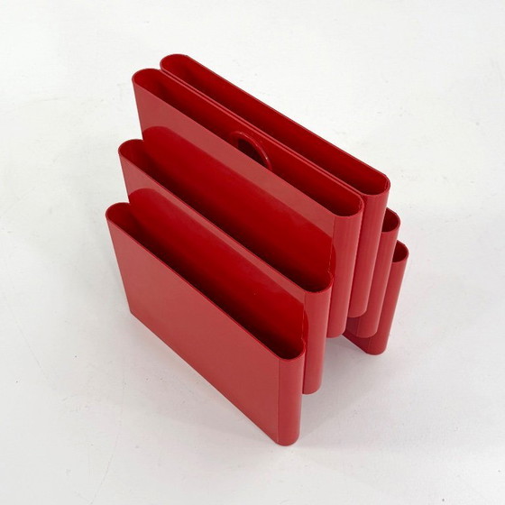 Image 1 of Portariviste rosso di Giotto Stoppino per Kartell, anni &#39;70