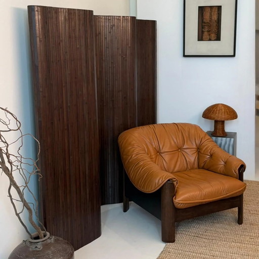 Vintage brutalist lounge chair