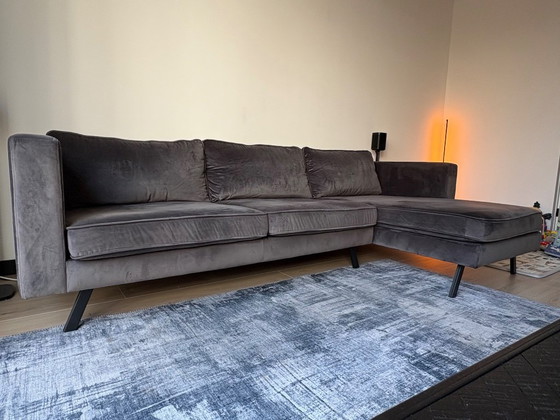 Modernes Sofa Grau Samt – 3-5 Sitzer Sofas, Metall (photo 3 of 5)