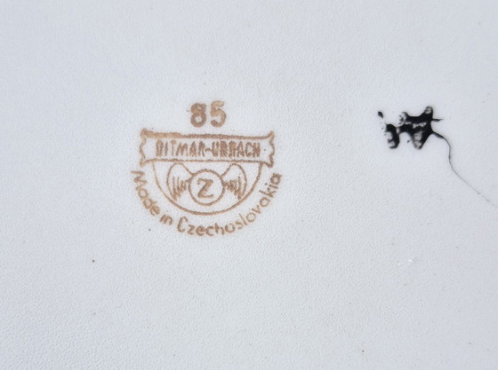 Image 1 of Original Art Deco Ditmar Urbach Znojmo Ceramic Majolica Bowl Set circa 1929 Z-Mark Rare!