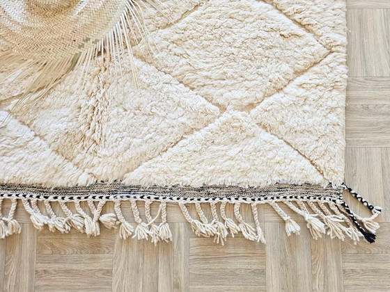 Handmade White Natural Wool Rug 2.5/3.5 m, Alessi, Rugs & carpets, Black (photo 5 of 7)