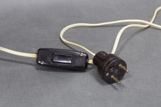 Image 1 of Lámpara de mesa de madera de los años 60,Checoslovaquia