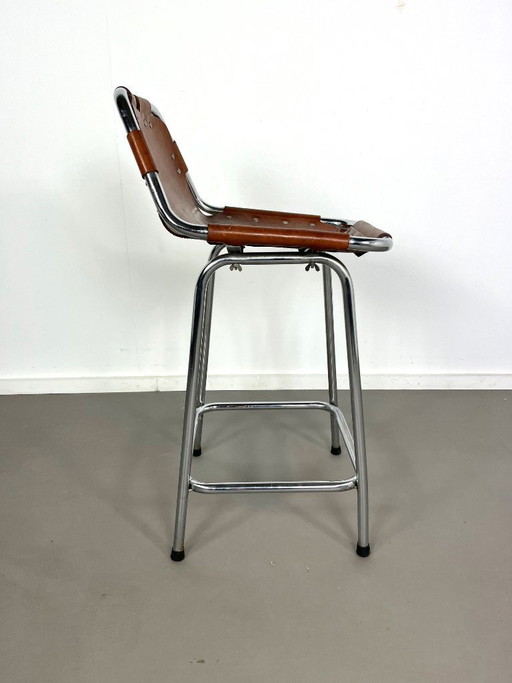 Niedriger Barhocker „Les Arcs“ aus der Mitte des 20. Jahrhunderts von Charlotte Perriand, Frankreich, 60.