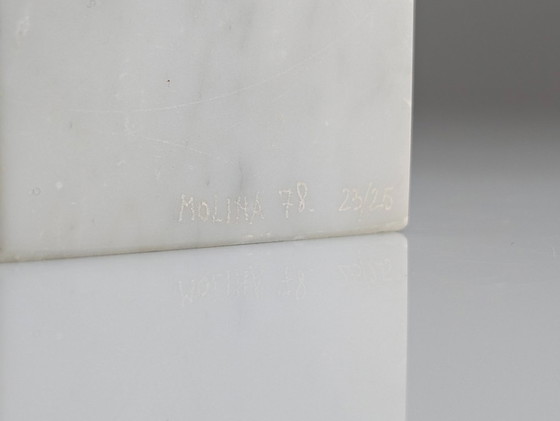 Image 1 of Scultura brutalista in marmo e bronzo di Jesus Molina, anni '70