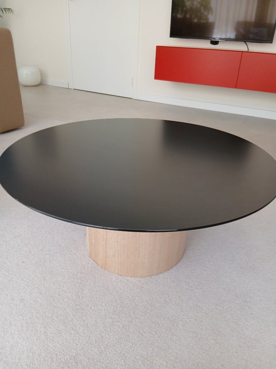 Image 1 of Side table with frosted glass tabletop 80 cm