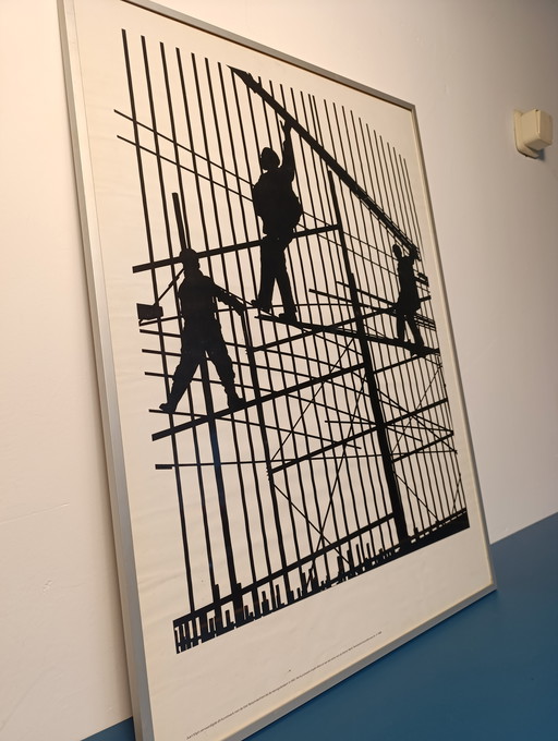 Aart Klein Betonvlechters Haringvlietdam 1988
