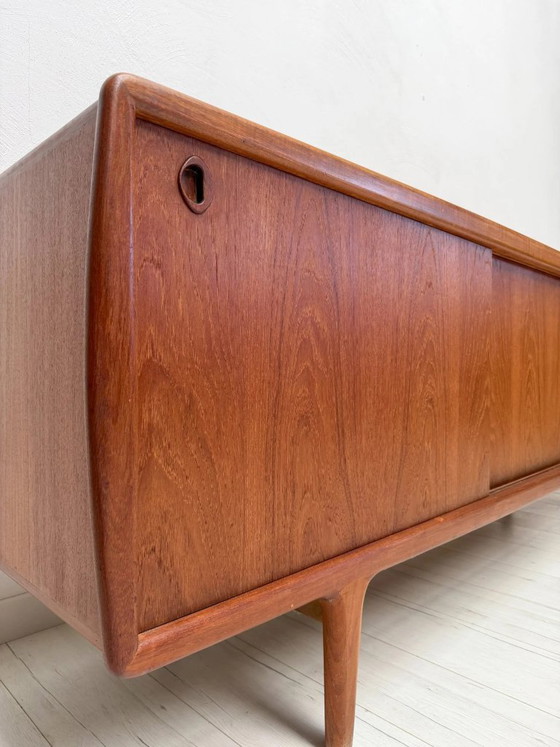 Grande credenza danese vintage in teak di H.P. Hansen, anni '60 – OMANN JUN, Credenze, Legno (photo 3 of 16)