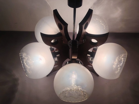 Image 1 of Space Age Sputnik Futurist Ceiling Light