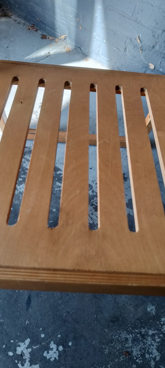 Image 1 of Chaises pliantes rétro vintage années 80, style Alvar Aalto, scandinaves, IKEA, en bois de hêtre