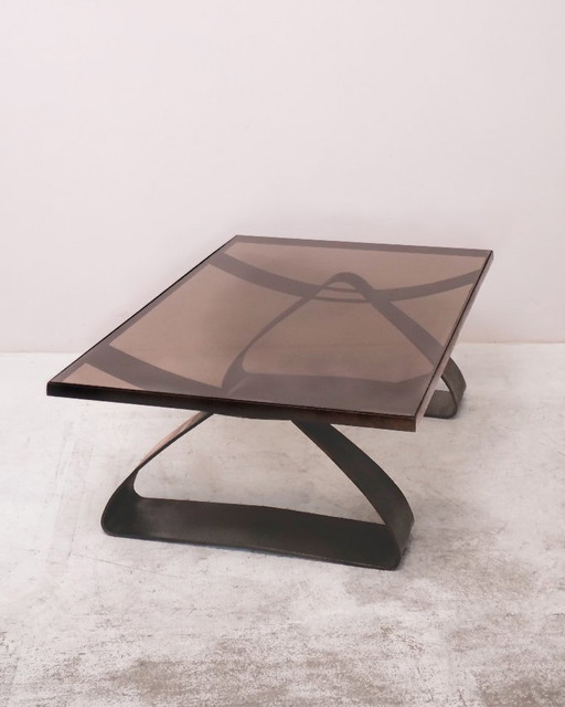 sculptural coffee table, 1970s design