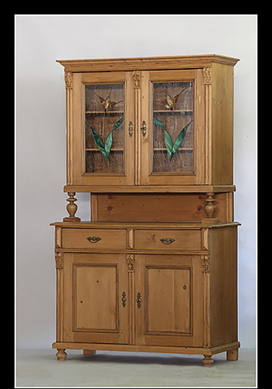 Buffet de Cuisine en Pin, années 1920 – Armoires de rangement (photo 4 of 4)