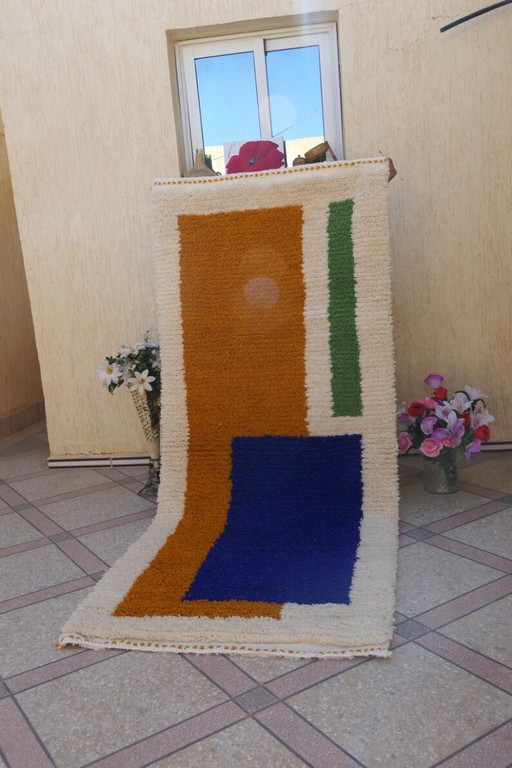 Handmade runner rug 300cm x 100cm
