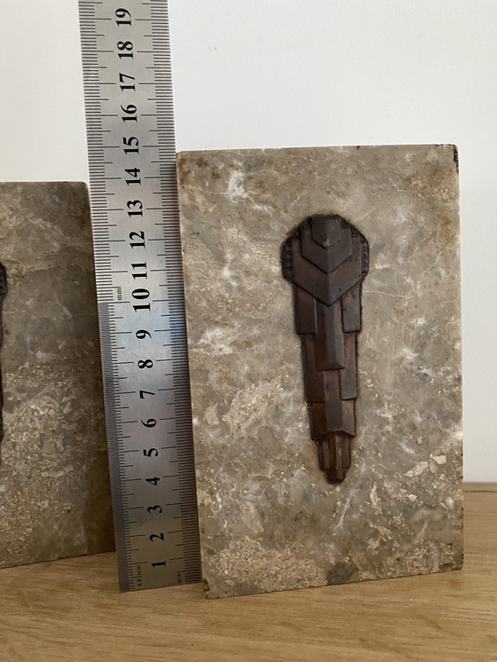 Image 1 of Art Deco boekensteunen - bookends