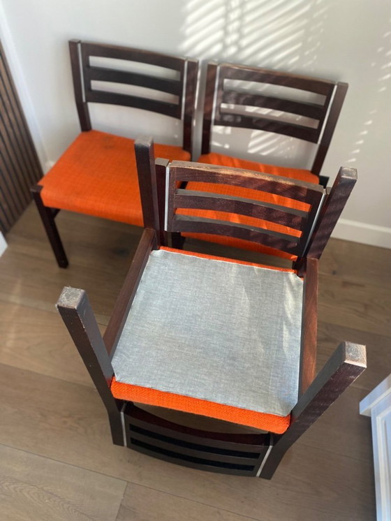 Image 1 of Sedie da pranzo di design vintage di Arnold Merckx - Fristho Franeker