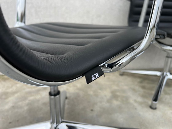 Image 1 of 4 sedie da conferenza in pelle ICF Una