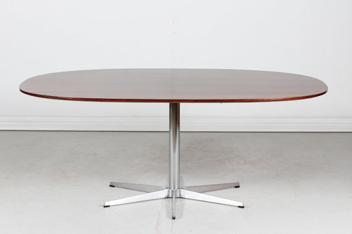 Super Ellipse Palisander Esstisch von Arne Jacobsen für Fritz Hansen A/S 1972