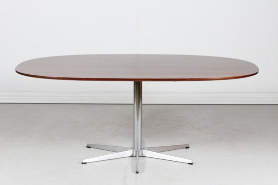 Image 1 of Super Ellipse Table de salle à manger en palissandre d'Arne Jacobsen pour Fritz Hansen A/S 1972