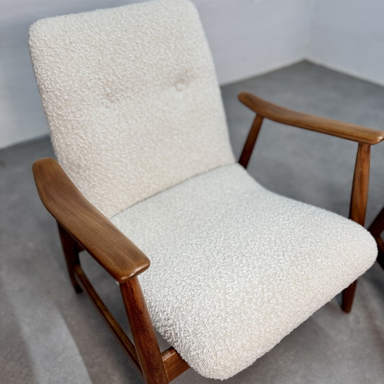 Image 1 of Louis van Teeffelen Juego de Sillones Bouclé Retapizados