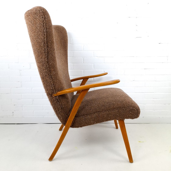 Image 1 of Poltrona Wingback vintage anni '60/'70, stile moderno di metà secolo