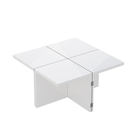 Image 1 of Urban Meuble White Glossy square coffee table, table top with free combination UVVEDS