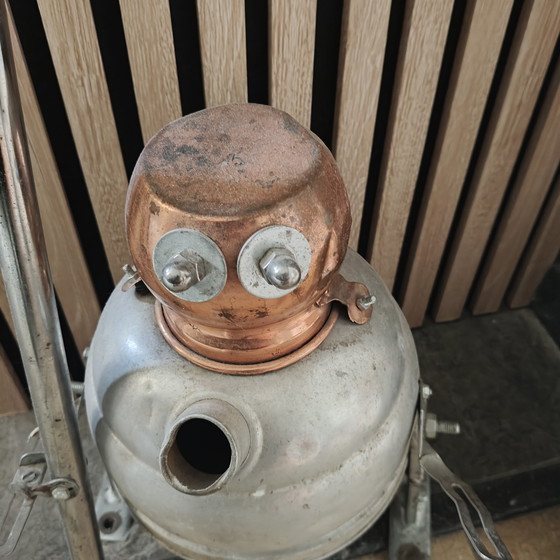 Image 1 of Vintage Industrial Robot Sculptures – Steampunk Found Objects Set