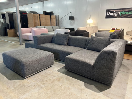 Plus Modular Design Sofa Gray - 3-piece + Hocker
