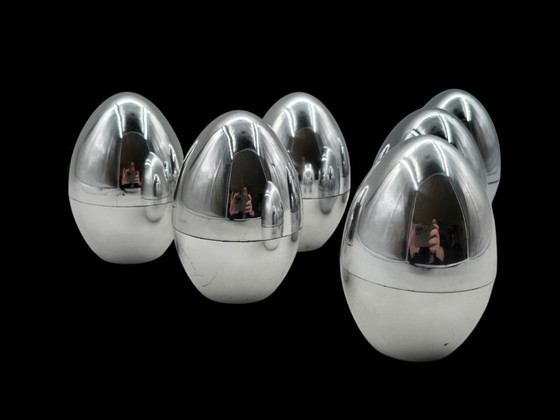 Image 1 of Law of 6 vintage egg cups/warmers