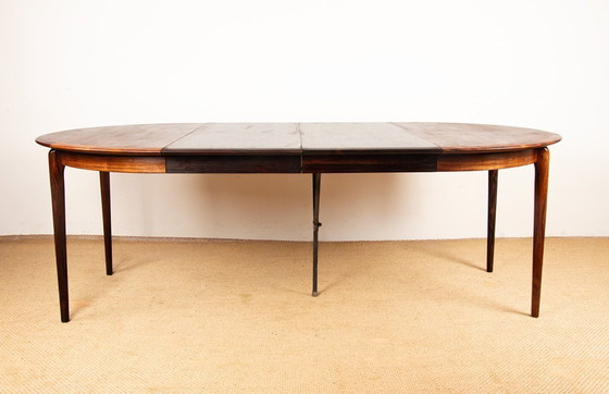 Image 1 of Tavolo da pranzo allungabile in palissandro danese di Kai Lyngfeldt Larsen per Søren Willadsen 1960.