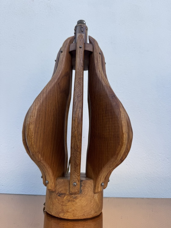 Brutalist Teak Wood Lamp, 1960s – Table lamps (photo 4 of 14)