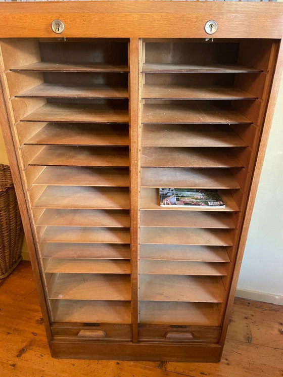 Image 1 of Rolluikkast Archiefkast Muziekkast Vintage Frans