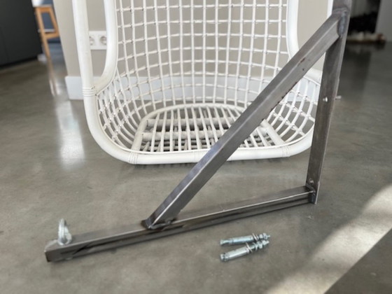 Image 1 of Silla colgante HK Living de ratán blanco