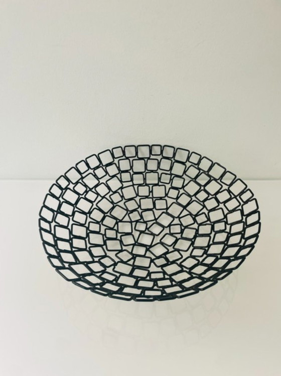 Image 1 of Bol design noir mat en maillons métalliques