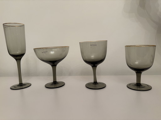 Bitossi set glazen 