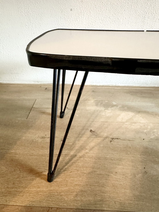 Image 1 of Retro vintage bijzettafel draadpootjes ‘50s-‘60s