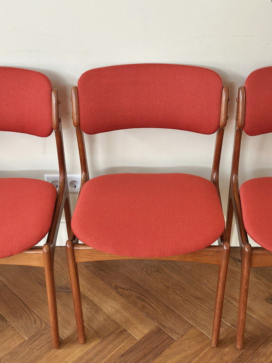 Image 1 of 4 vintage stoelen Erik Buch Deens design jaren 50/60